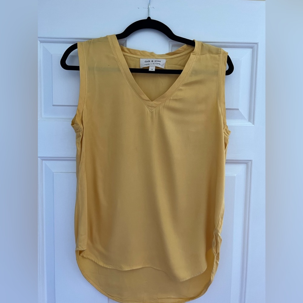 Cloth & Stone Gold Tank Top